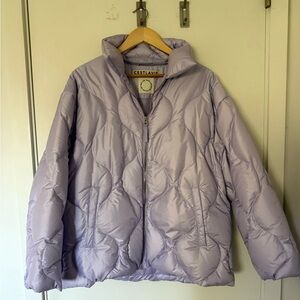 C'est La Vie Lavender Puffer Jacket